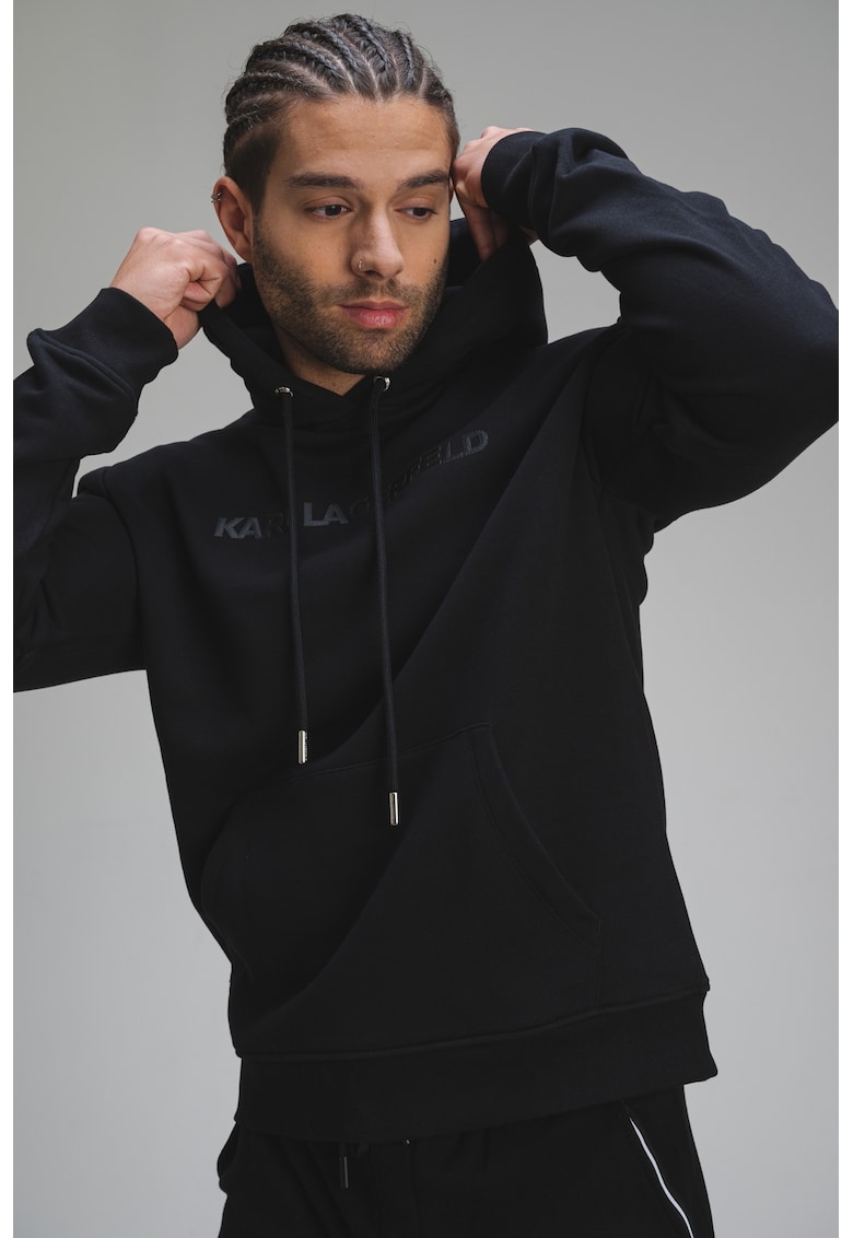 Hanorac cu buzunar kangaroo si logo