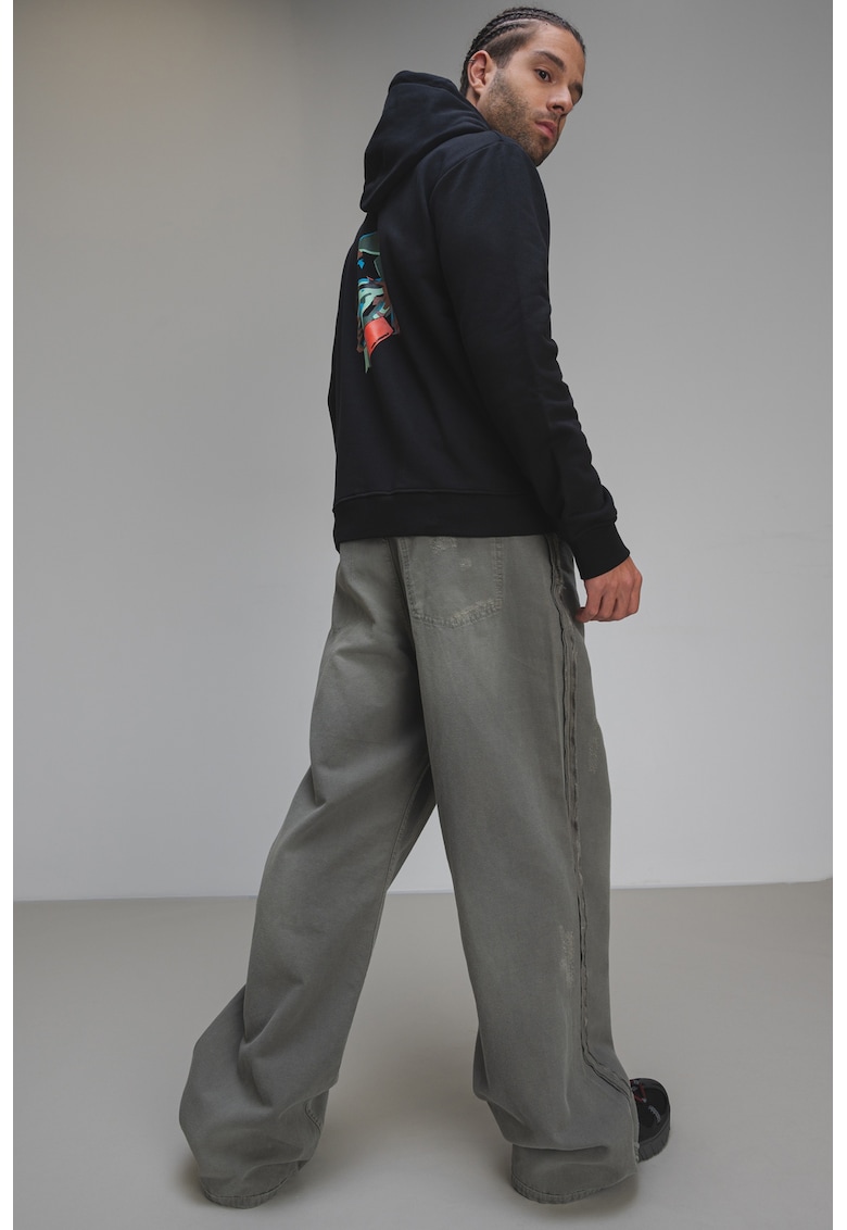 Hanorac cu buzunar kangaroo si logo