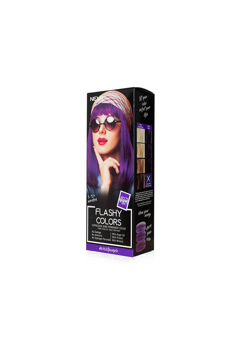 Flashy Colors Violet Purple - Nuantator semipermanent - violet - 100% vegan - 100 ml