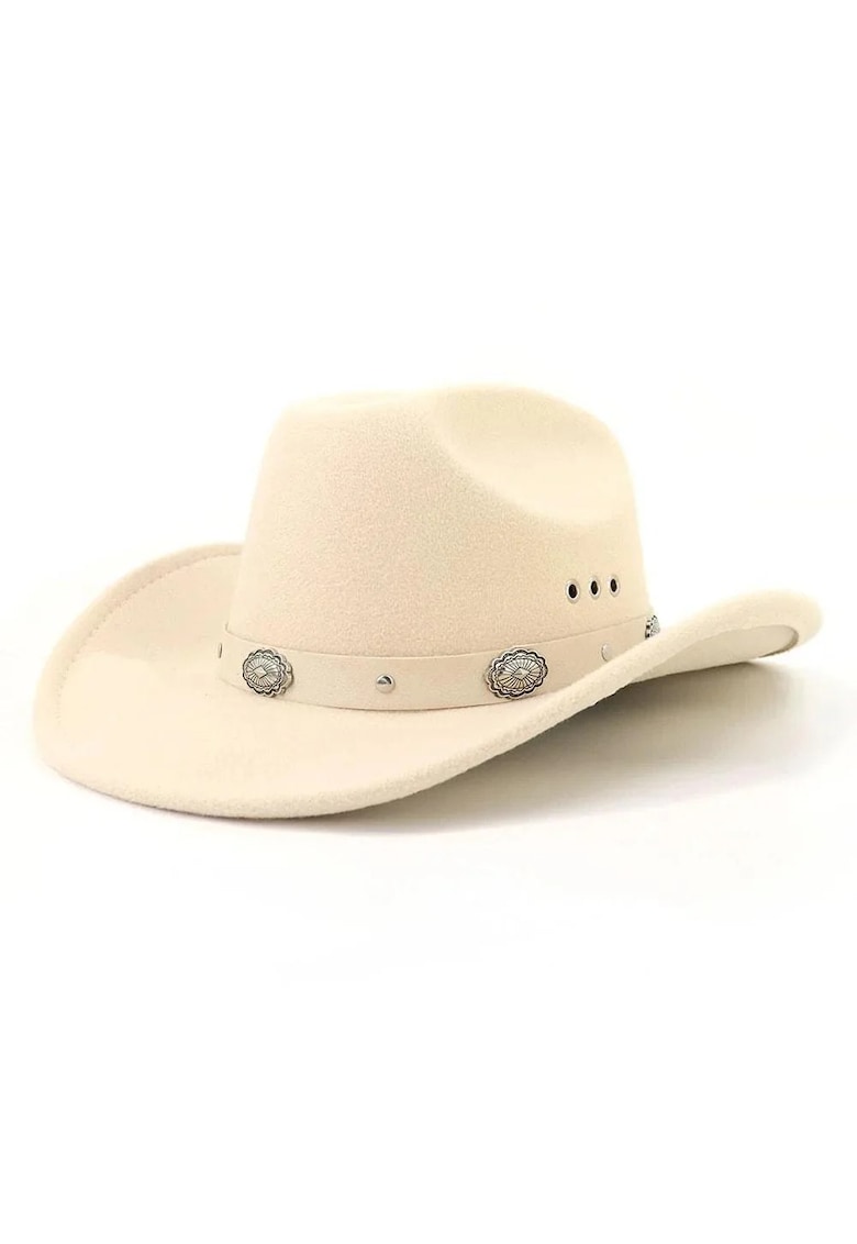 Palarie dama - bej - stil cowboy - Miona - Palarie dama - bej - stil cowboy - Miona -