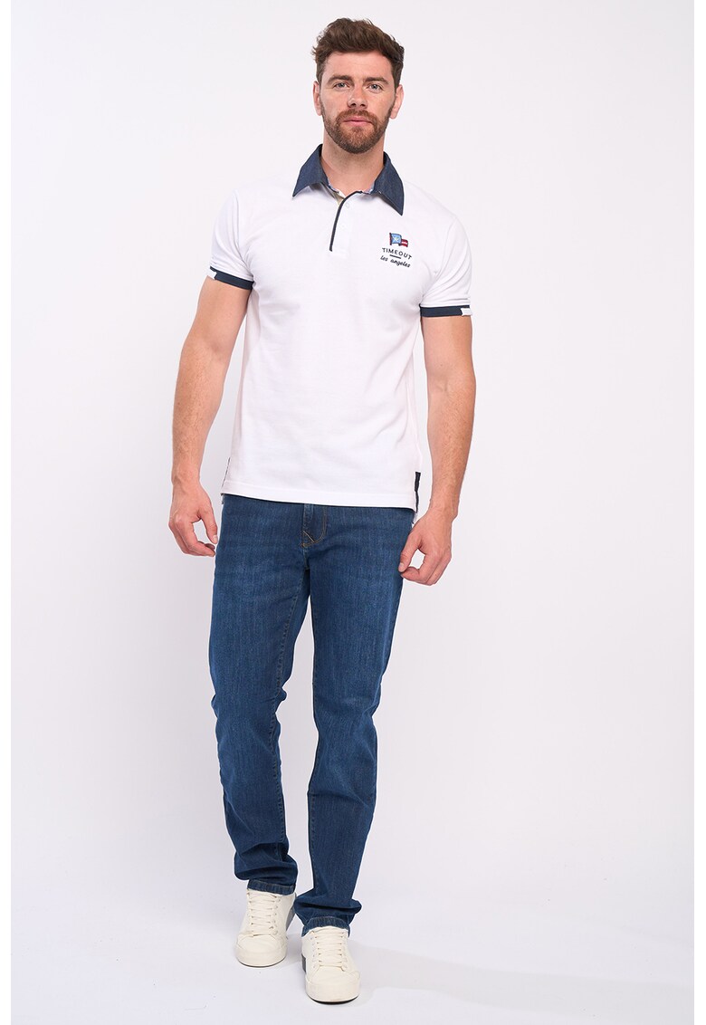 Tricou polo de bumbac cu logo