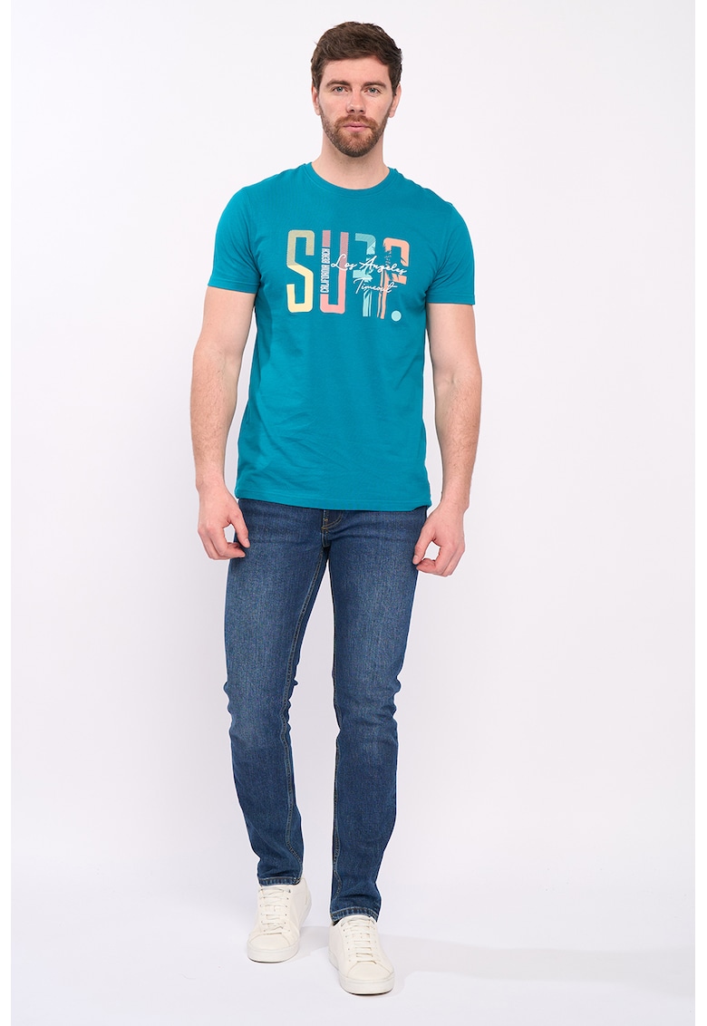 Tricou de bumbac cu imprimeu text