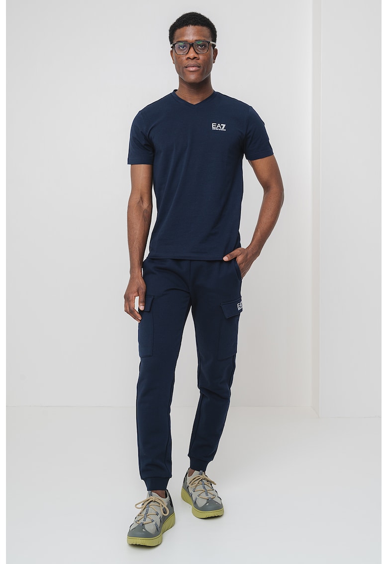 Tricou din amestec de bumbac cu logo