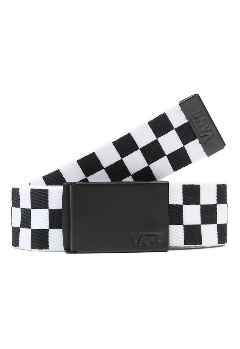 Curea barbati - negru/alb - one size