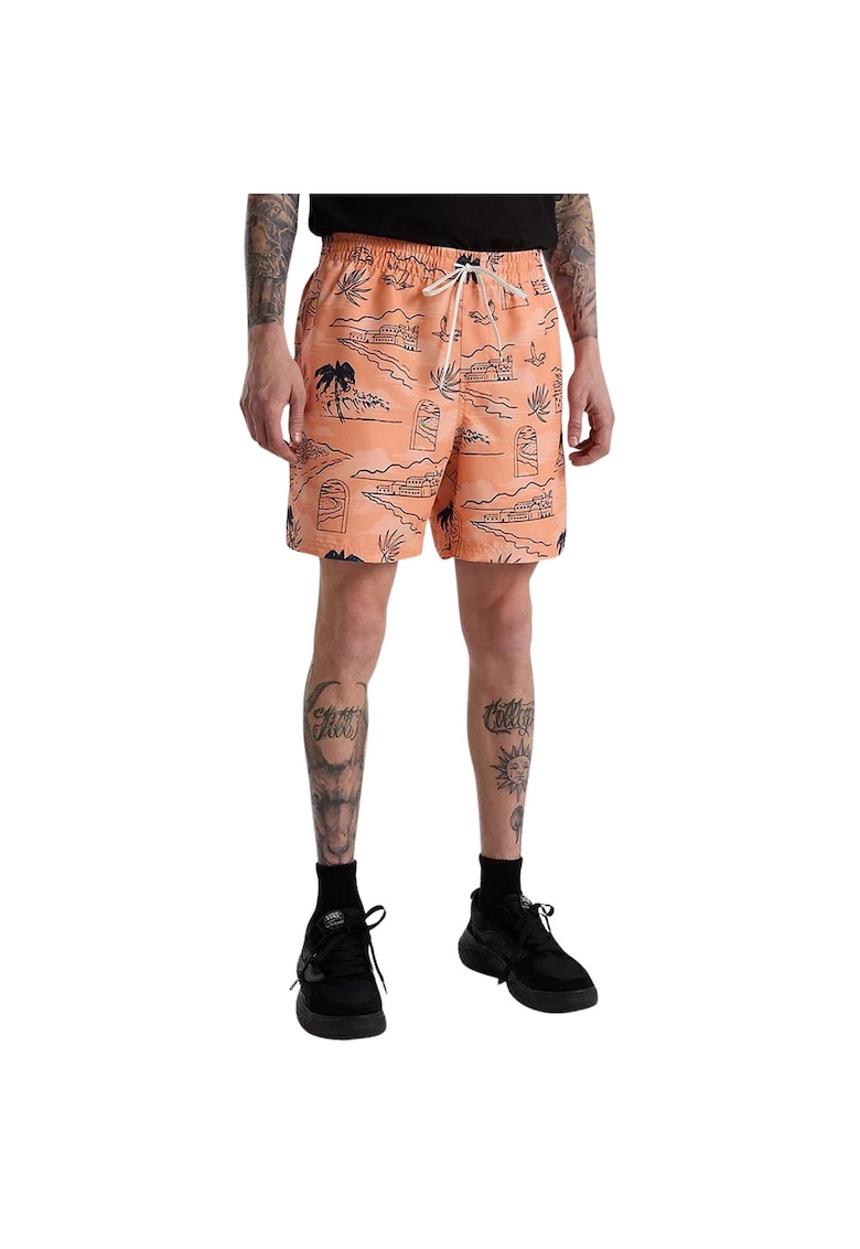 Costum de baie barbati - Poliester - Portocaliu - Portocaliu