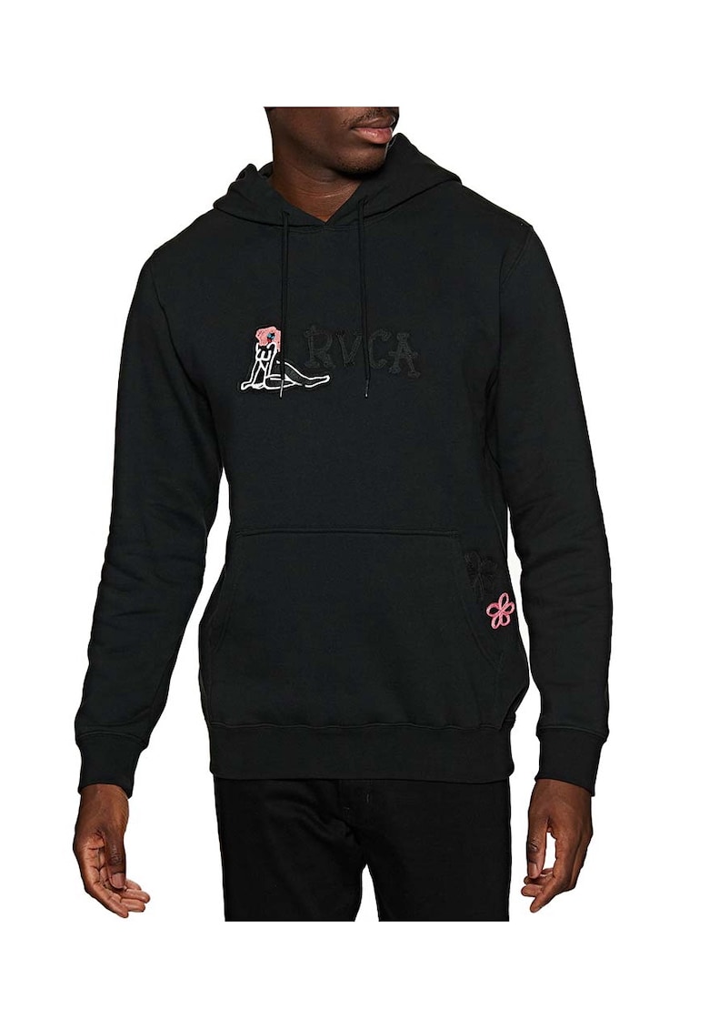 Hanorac barbati - Bumbac/Poliester - Negru - Negru