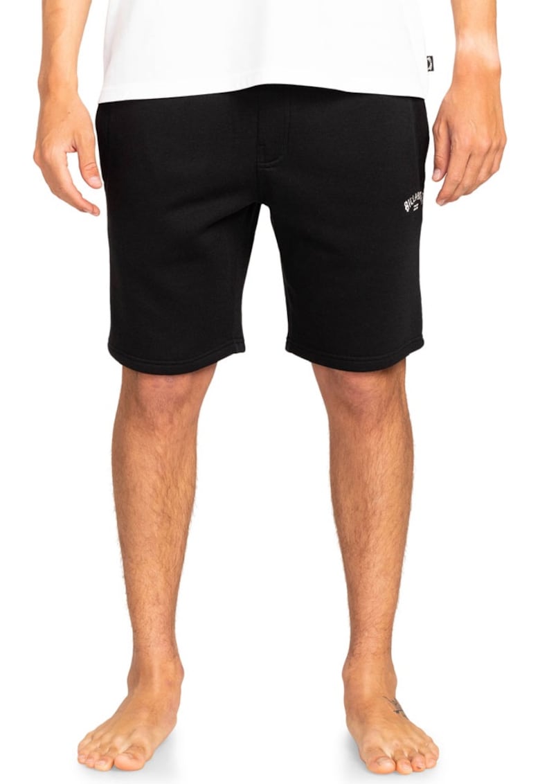 Pantaloni scurti barbati - Poliester/Bumbac - Negru - Negru
