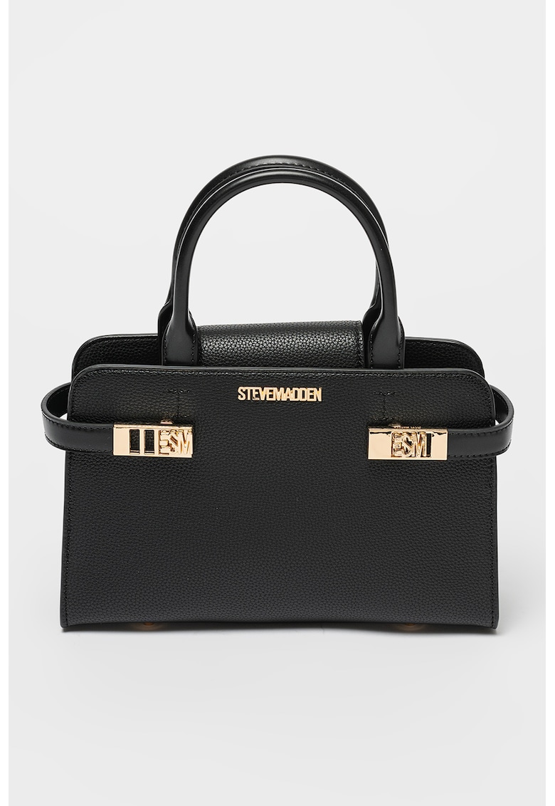 Geanta din piele ecologica cu bareta de umar si aspect texturat Linden