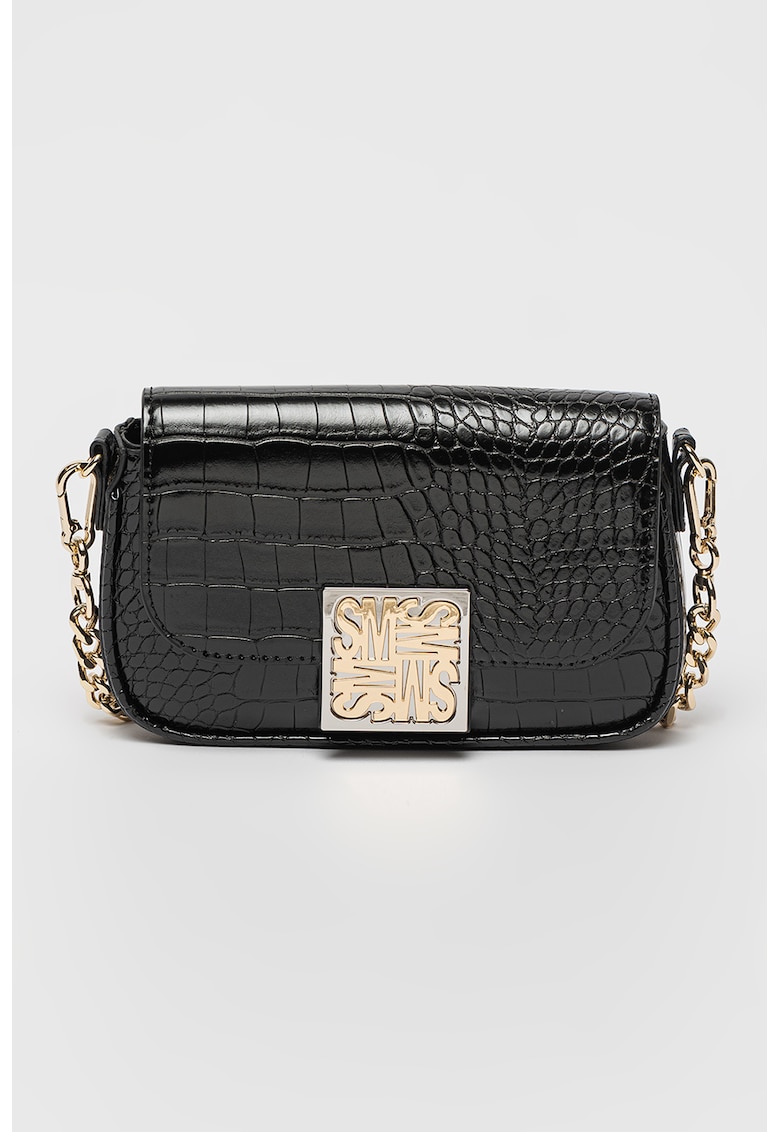 Geanta crossbody din piele ecologica cu aspect de piele de crocodil Blilah