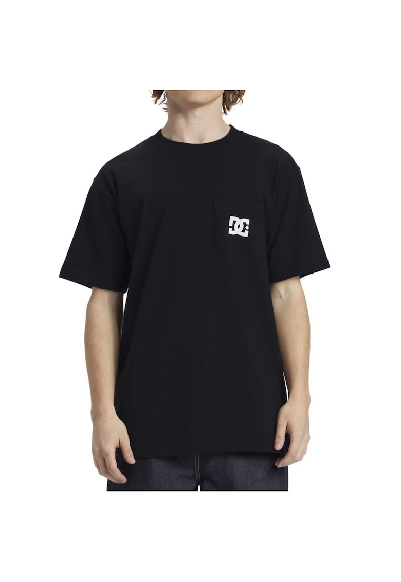 Tricou barbati bumbac STAR POCKET NEGRU