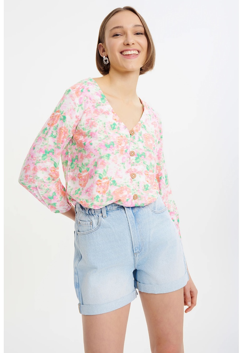 Blugi scurti cu talie elastica