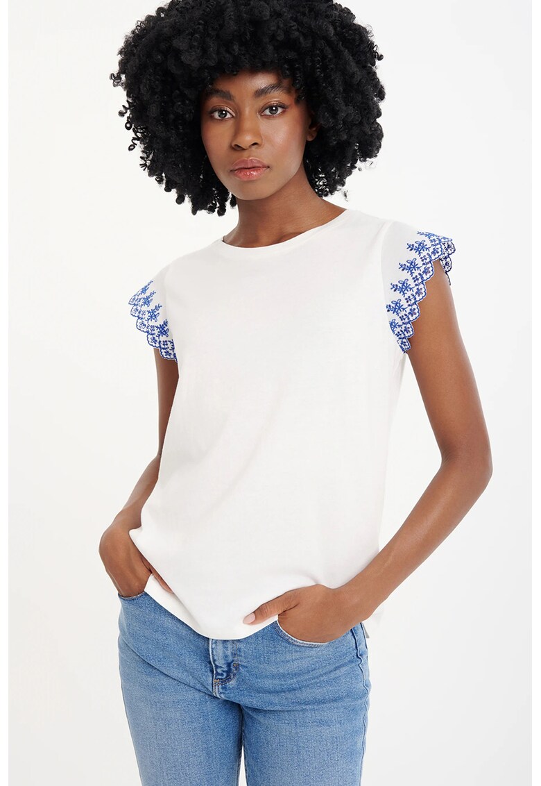 Bluza cu broderie florala