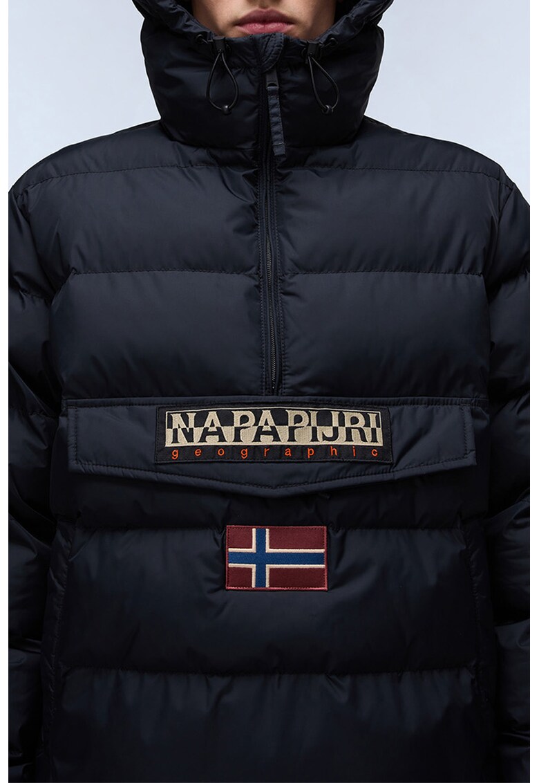 Geaca matlasata fara inchidere cu logo Rainforest