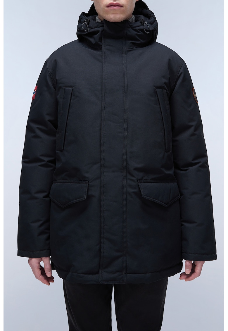 Jacheta lunga cu vatelina din material rezistent la apa Cornier