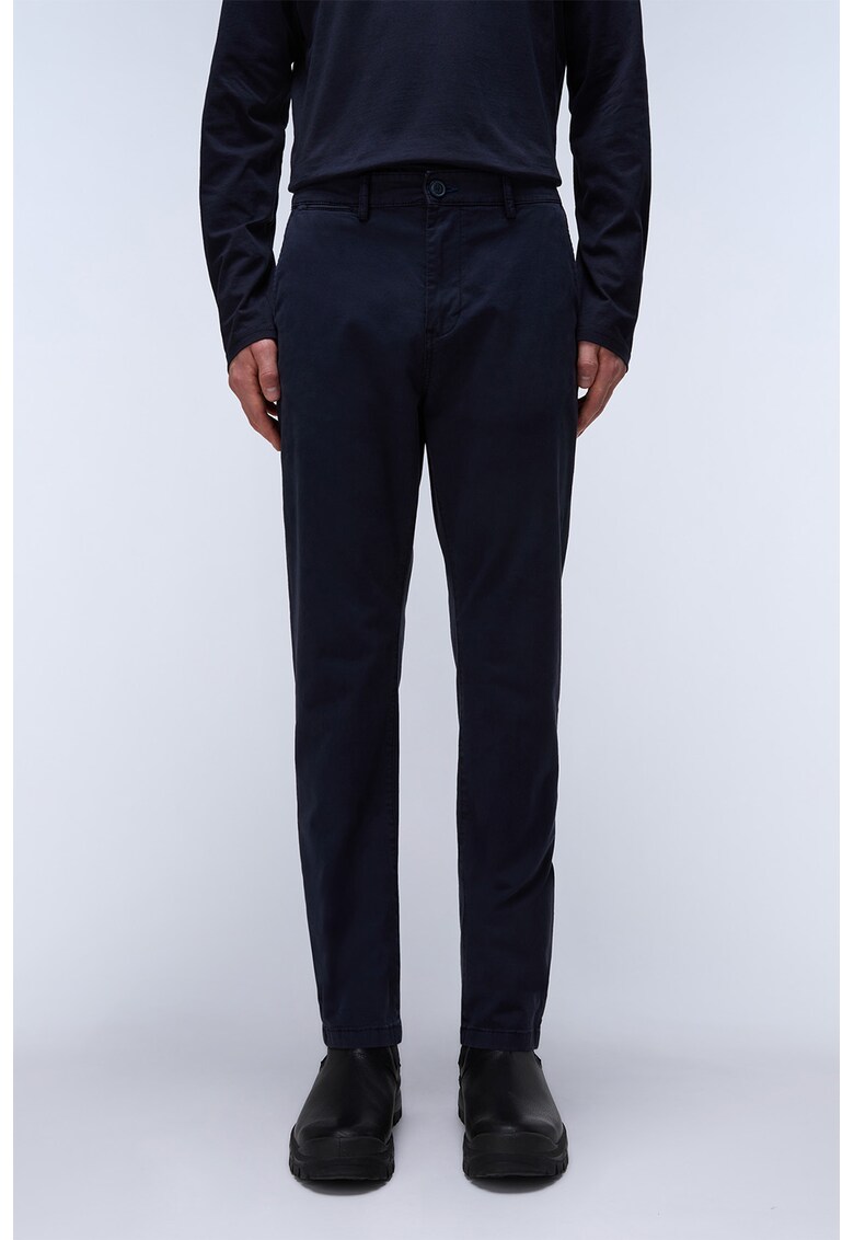 Pantaloni chino slim fit Puyo - Bleumarin