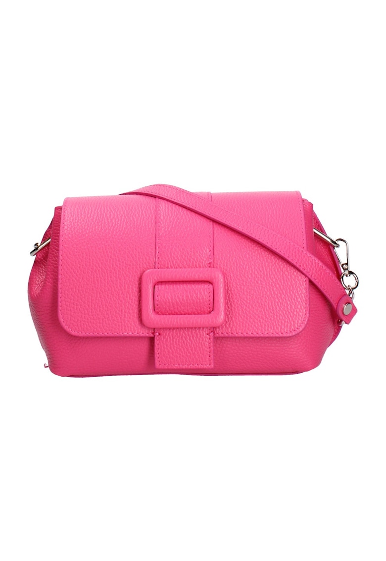 Geanta crossbody de piele cu clapa