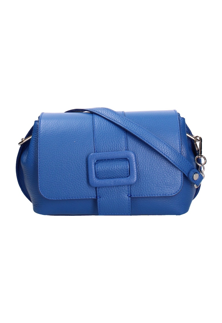 Geanta crossbody de piele cu clapa