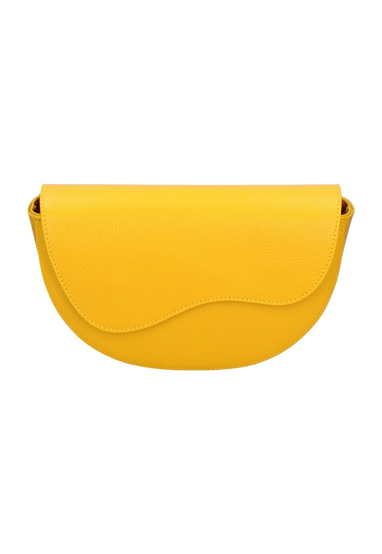 Geanta crossbody de piele - Galben