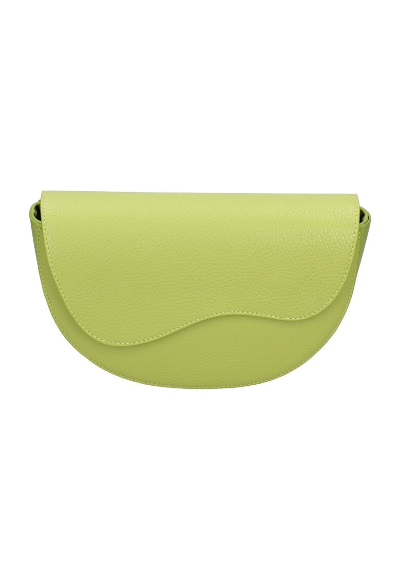 Geanta crossbody de piele - Verde
