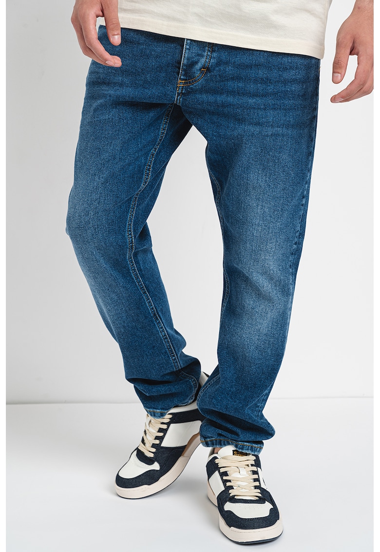 Blugi relaxed fit - Albastru