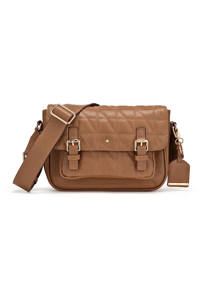 Geanta crossbody de piele cu aspect matlasat Frailea