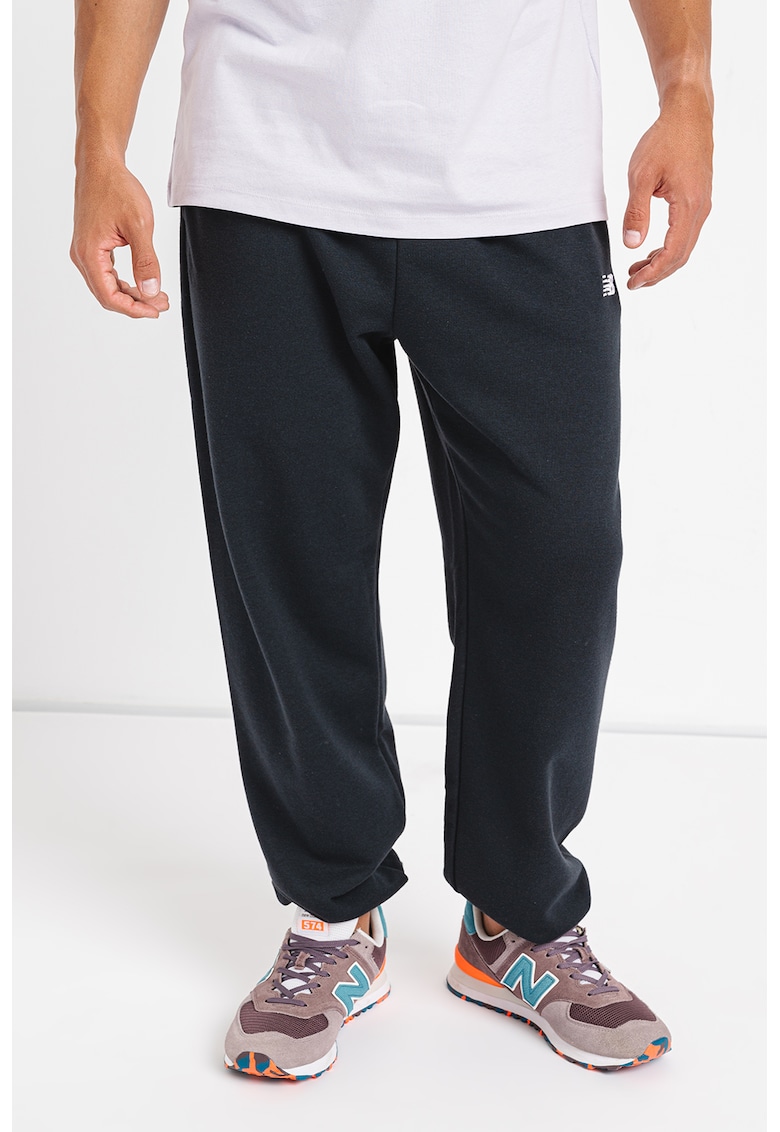 Pantaloni de trening din amestec de bumbac relaxed fit cu logo