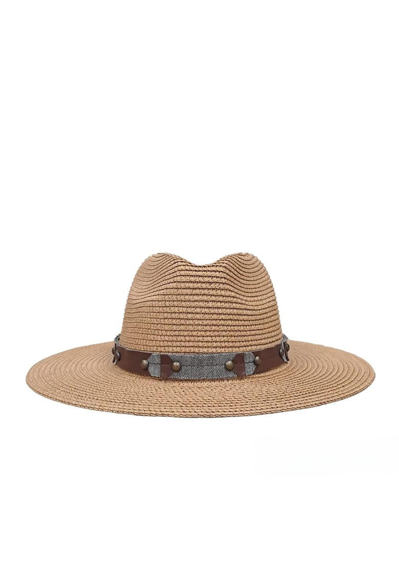 Palarie bej - de vara - handmade - reglabila - cu accesoriu detasabil - Sindi Palarie bej - de vara - handmade - reglabila - cu accesoriu detasabil - Sindi