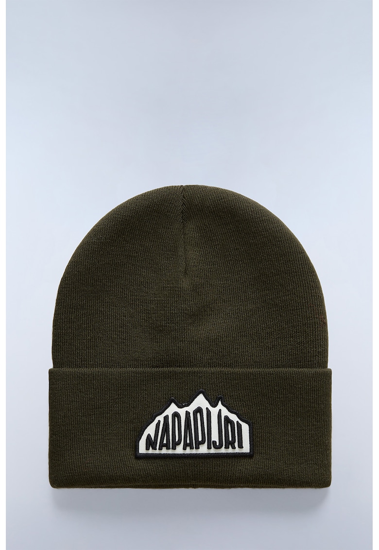 Caciula tricotata fin cu logo brodat F-Mountain