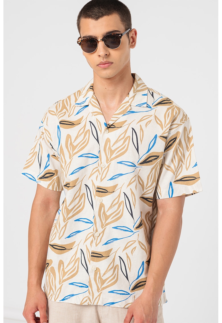 Camasa relaxed fit din amestec de in Summer