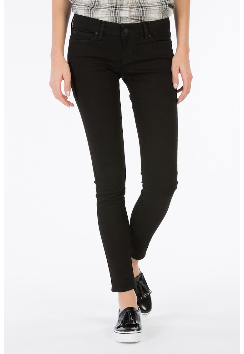 Blugi skinny cu talie medie