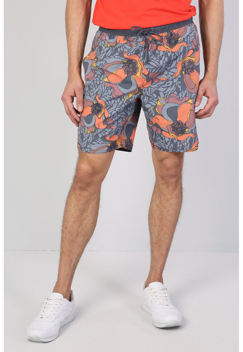 Pantaloni scurti de baie cu imprimeu floral