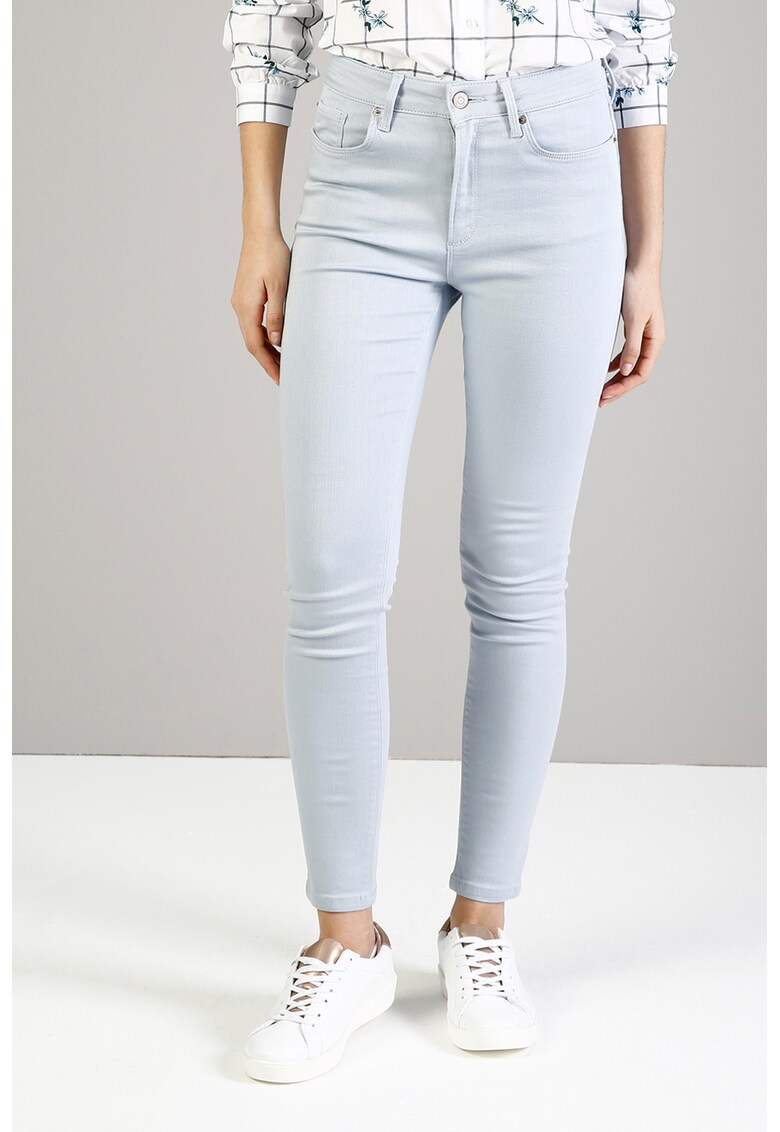 Blugi skinny cu talie inalta