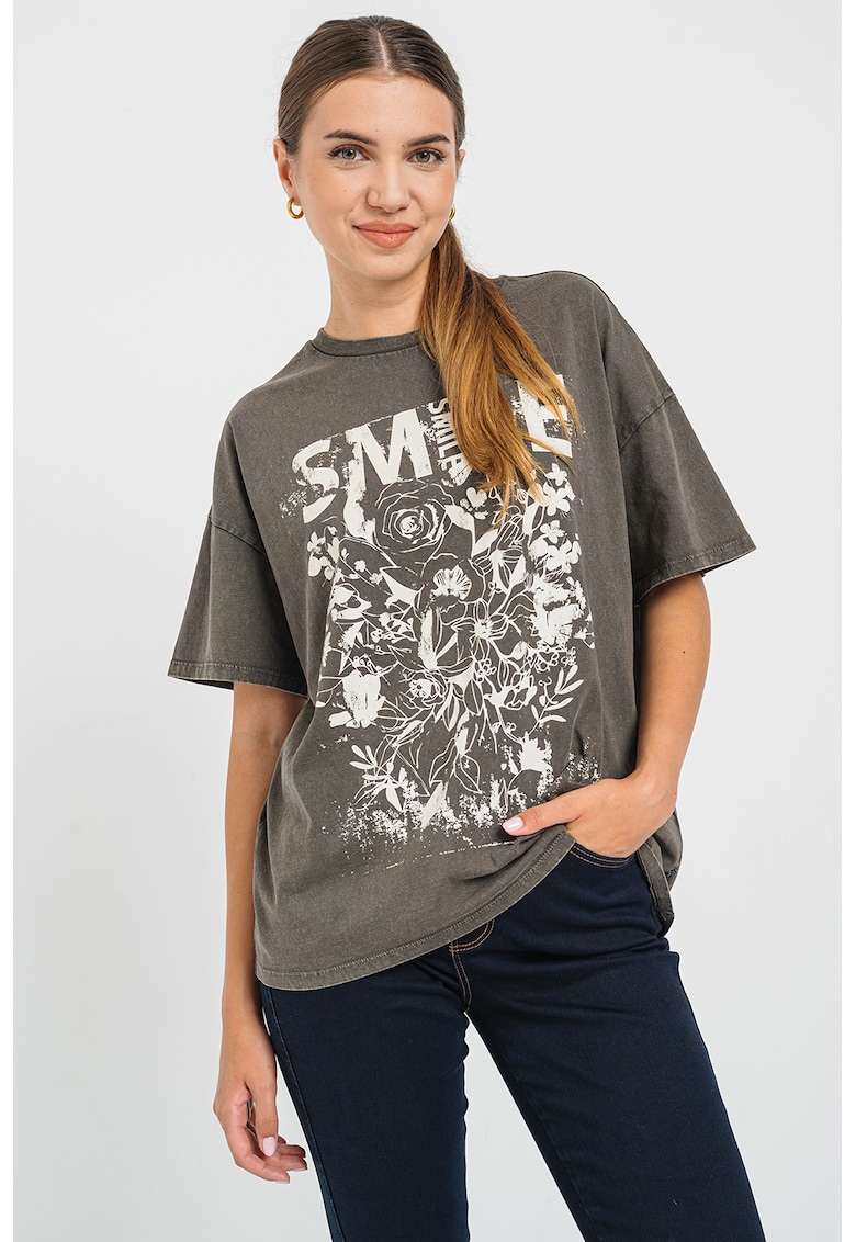 Tricou din bumbac cu imprimeu grafic