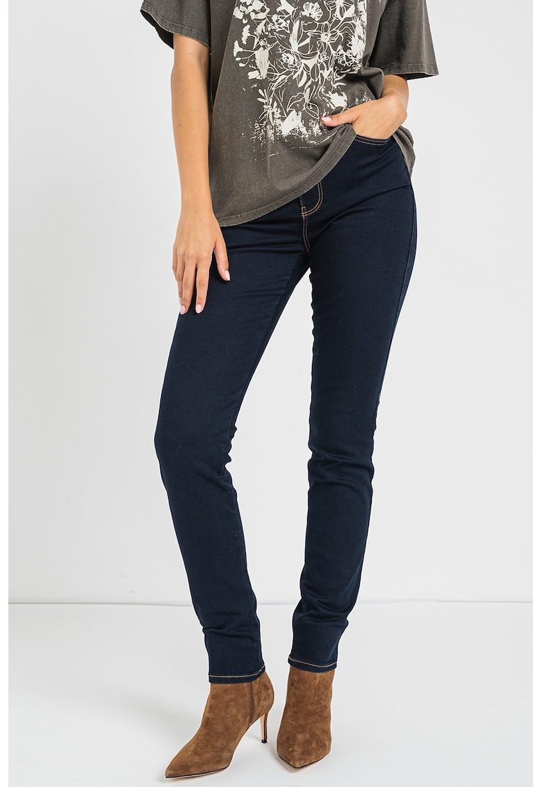 Blugi skinny cu talie inalta