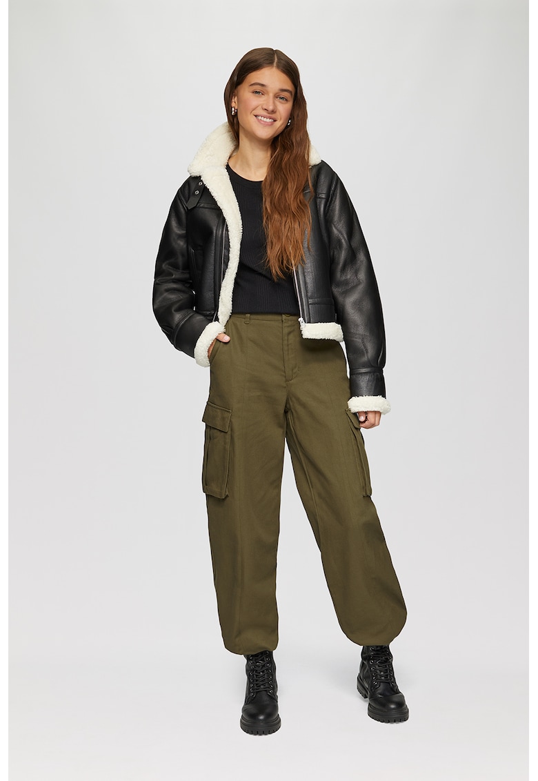 Pantaloni cargo din amestec de lyocell Pantaloni cargo din amestec de lyocell