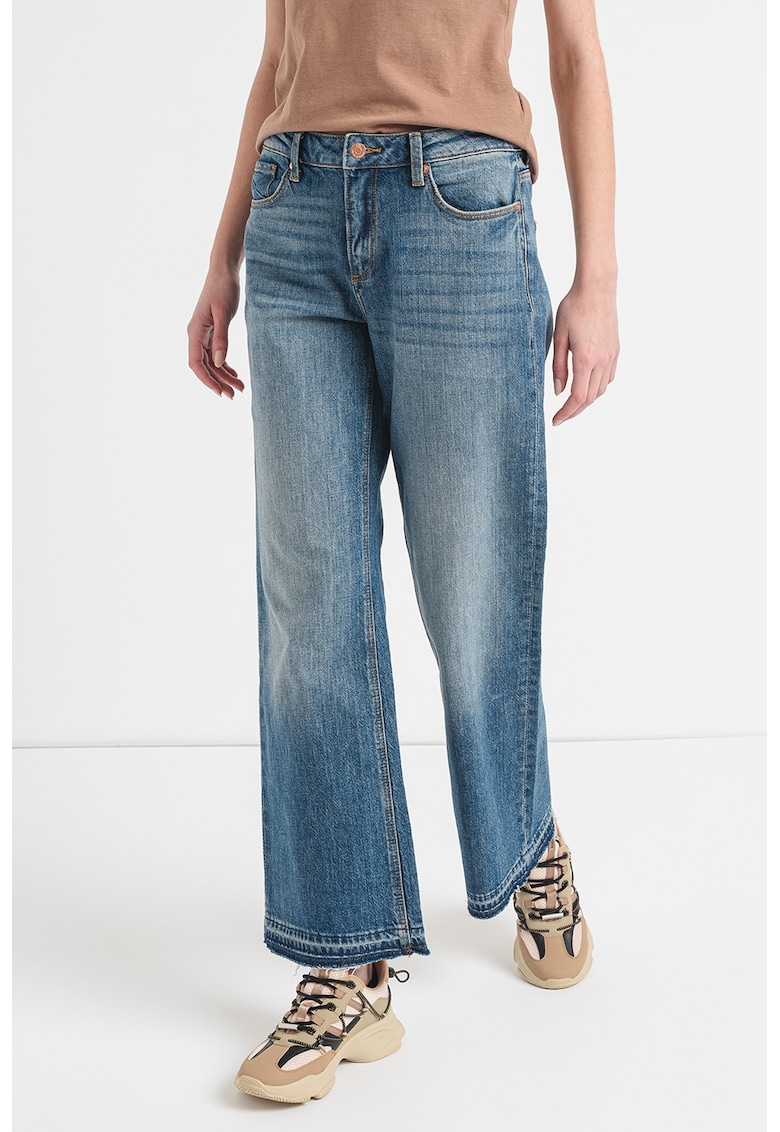 Blugi slim-fit cu croiala ampla Catie - Albastru inchis