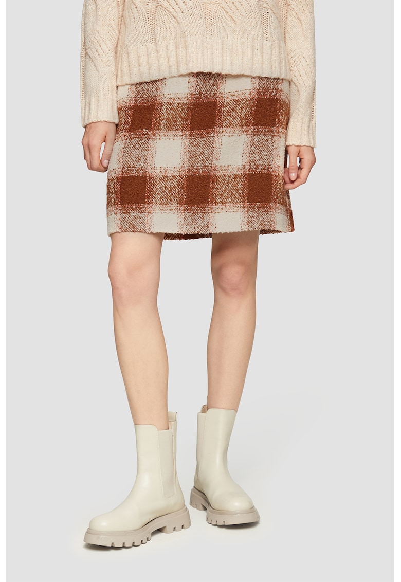 Fusta mini cu model in carouri