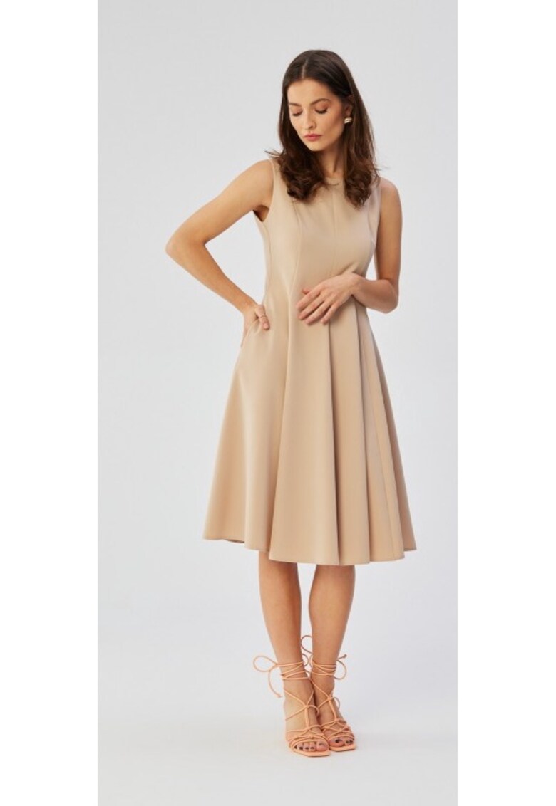 Rochie dama - evazata fara maneci - Poliester - 45872
