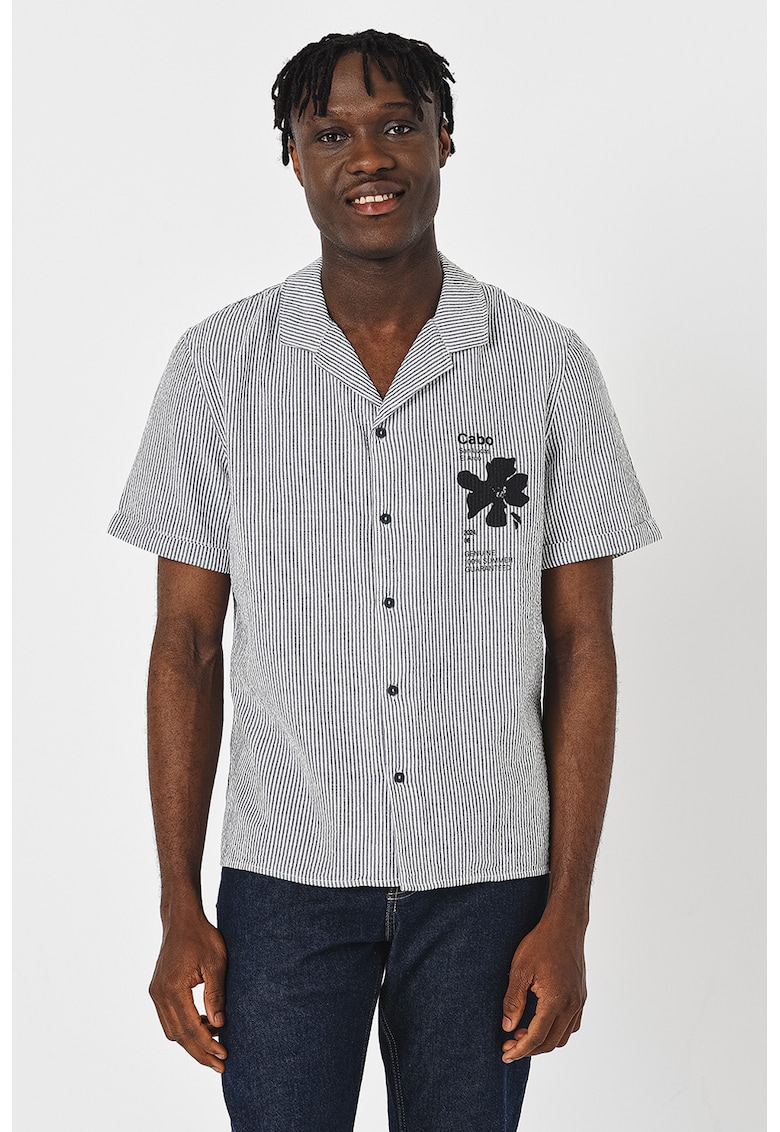 Camasa de bumbac cu maneci scurte