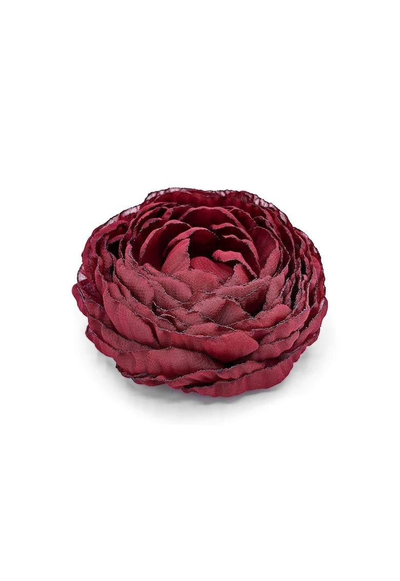 Brosa eleganta bujor - floare mare din voal - Visiniu