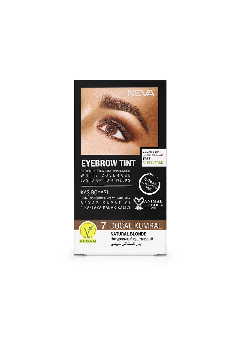 Vopsea permanenta pentru sprancene Blond Natural - fara amoniac - 100% vegana - 45 gr