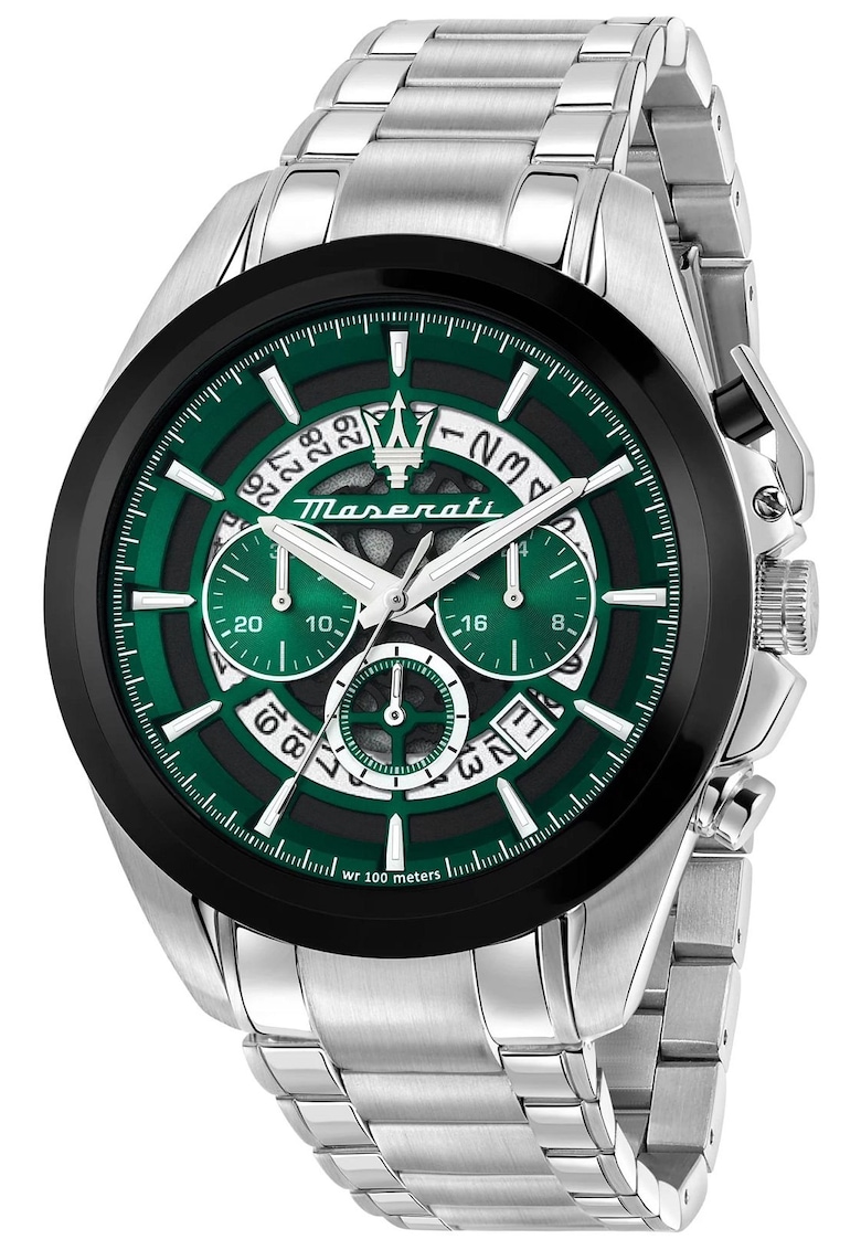 Ceas barbatesc Inox - Mecanism Quartz - Rezistent la apa - Argintiu/Negru