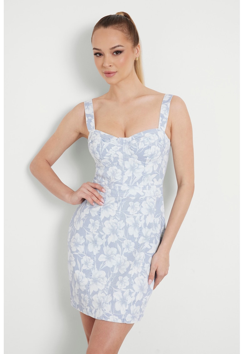 Rochie cambrata cu model floral