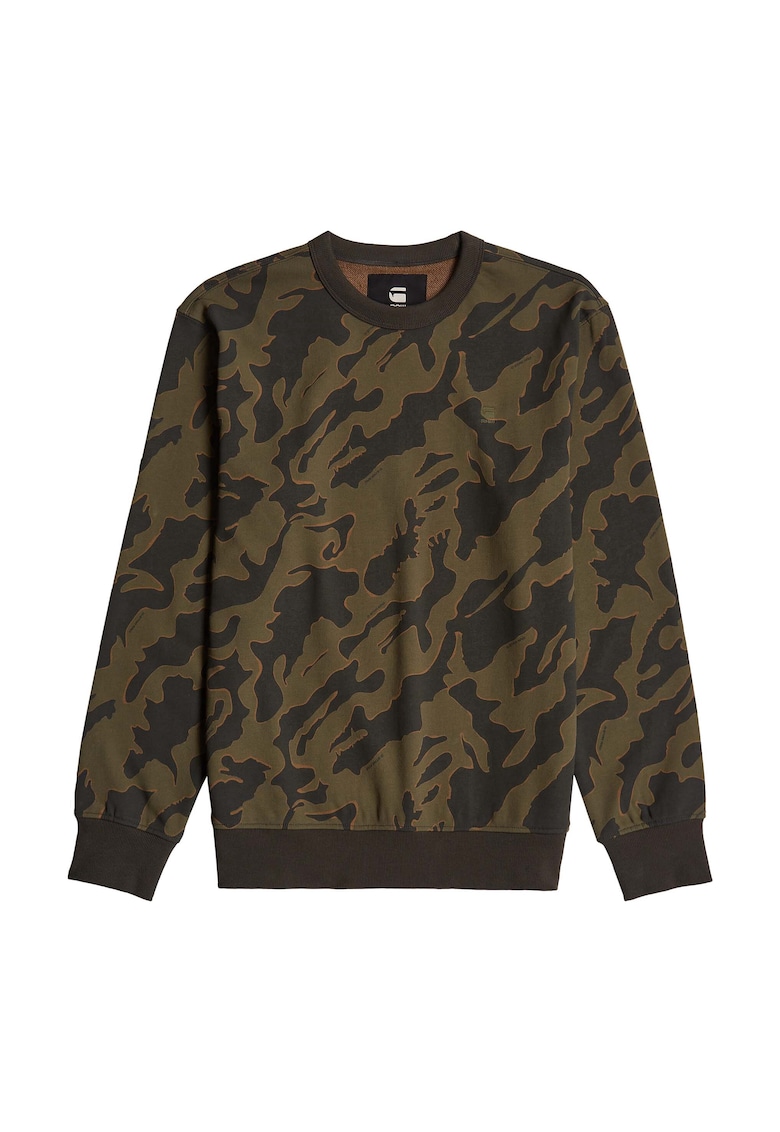 Bluza de trening cu imprimeu camuflaj
