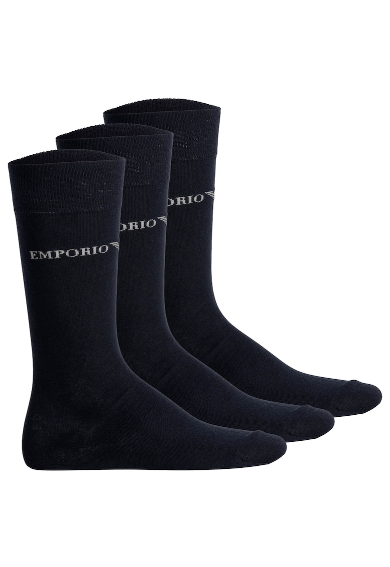 Set de sosete lungi cu logo - 3 perechi