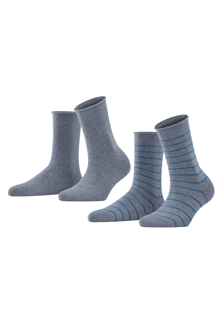 Set de sosete lungi cu model in dungi - 2 perechi