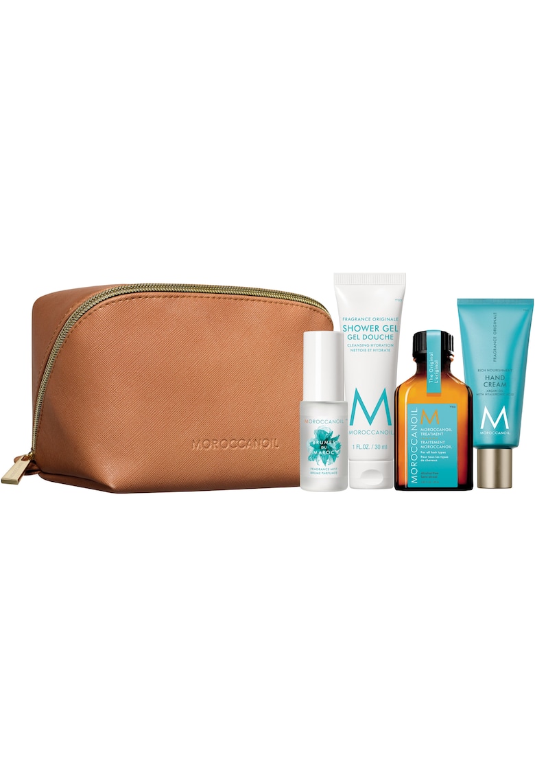 Body Travel Kit: Parfum pentru par si corp 30 ml + Ulei tratament - 25 ml + Crema de maini - 40 ml + Gel de dus - 30 ml