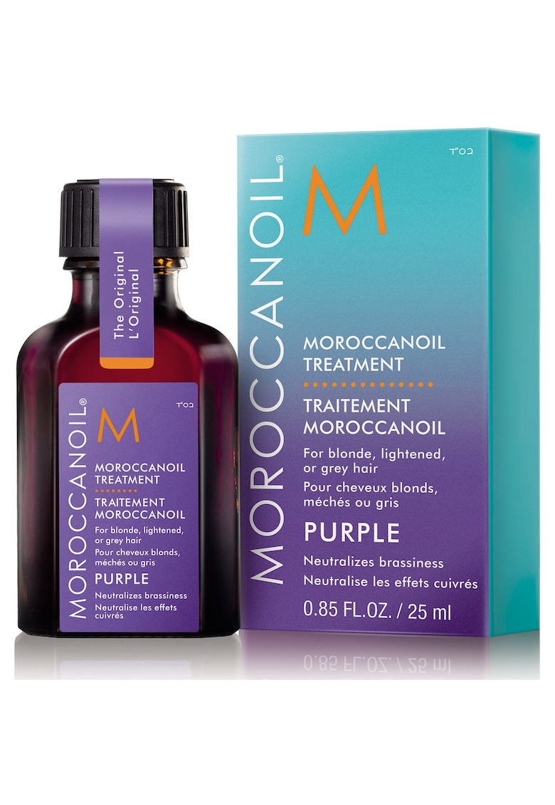 Ulei tratament Purple pentru par blond - cu reflexii deschise sau grizonat