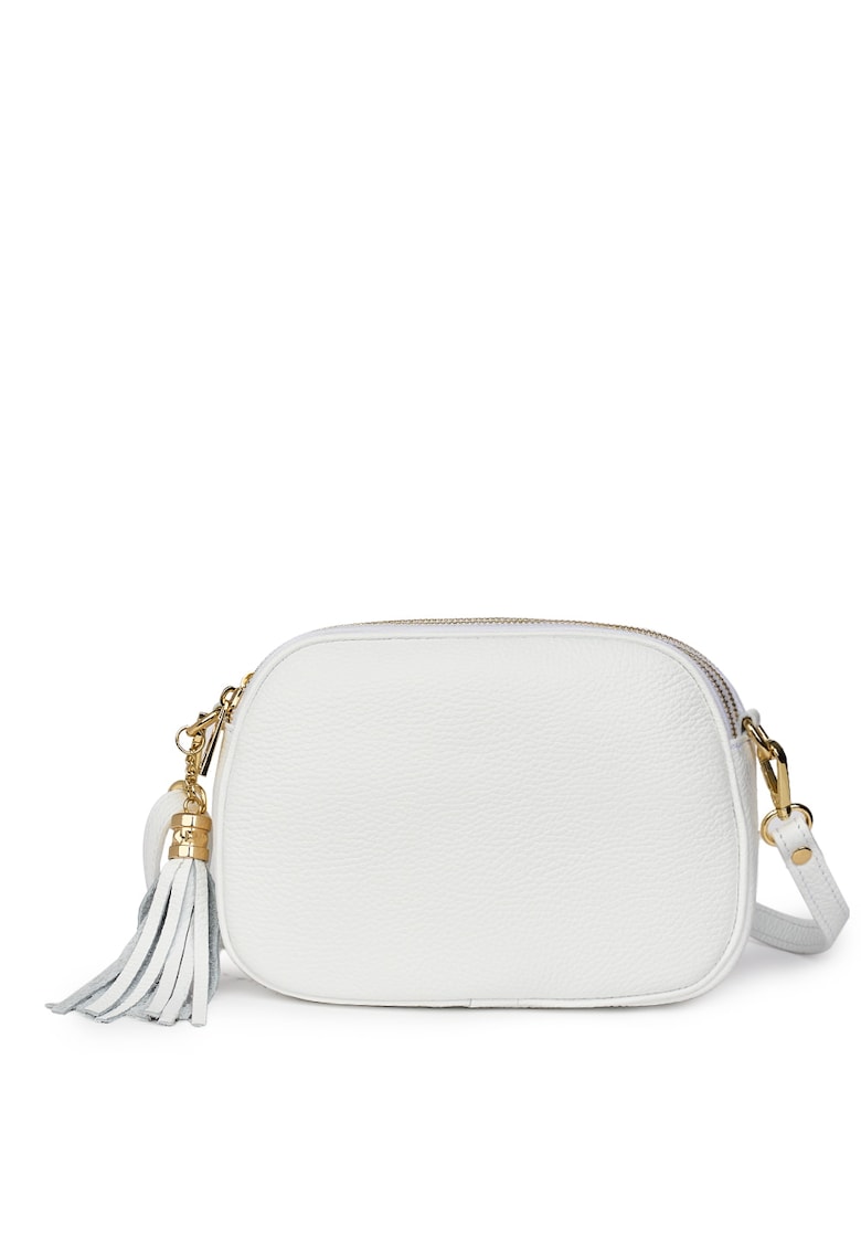 Poseta din piele cu trei compartimente Felicia verde