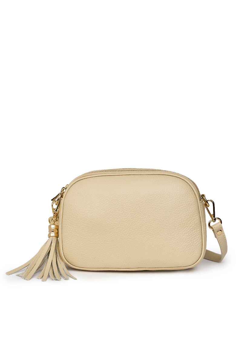 Poseta din piele cu trei compartimente Felicia verde